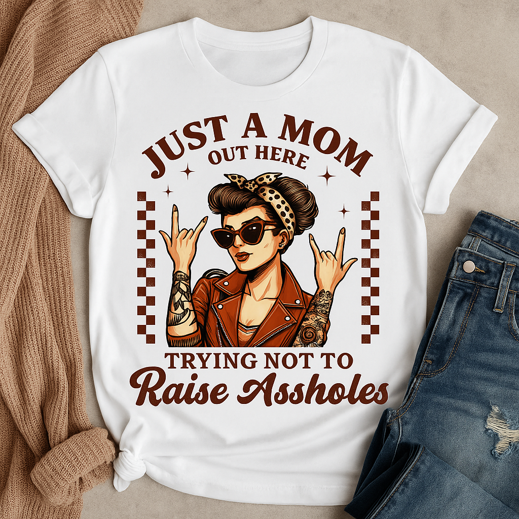 Just a Mom - Funny Mom Graphic Tee