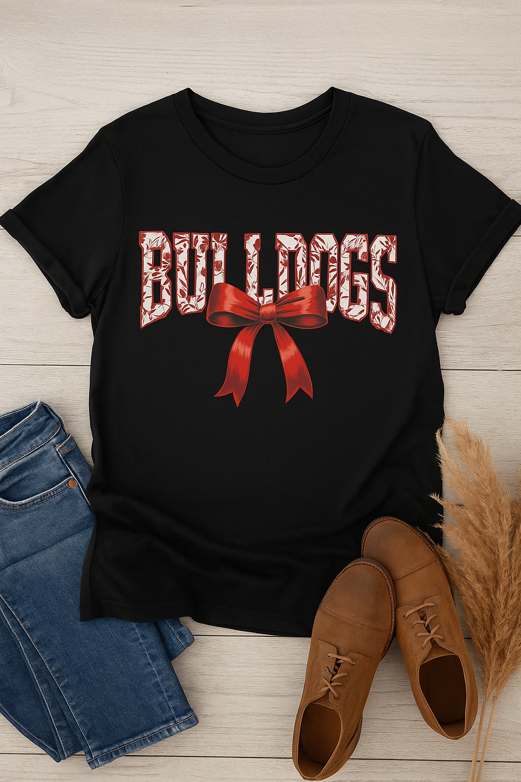 Bulldogs Bow Tee
