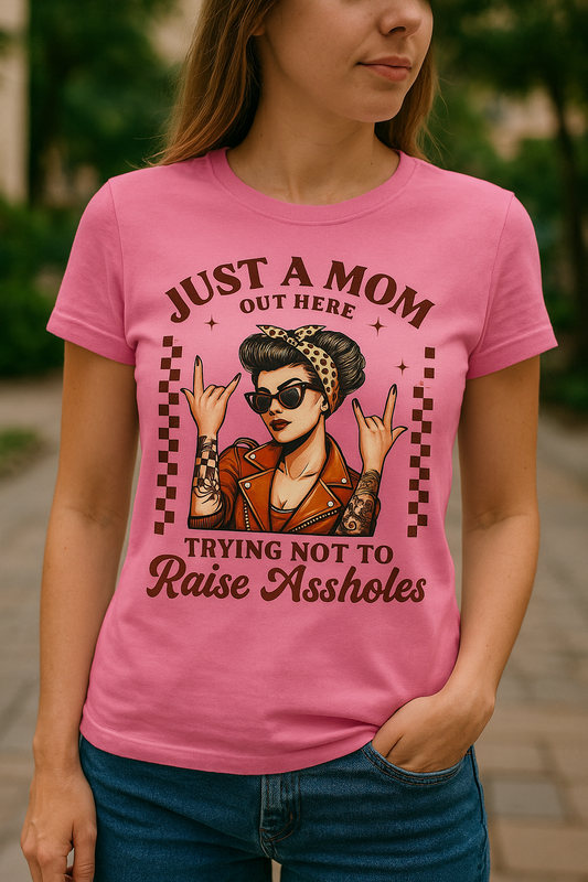 Just a Mom - Funny Mom Graphic Tee